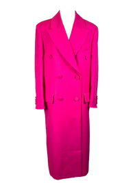 Valentino Doubled Breasted Wool and SIlk Coat PP Collection