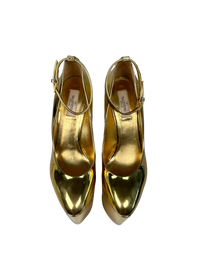 Valentino Metallic Platform Heels