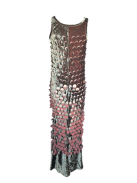 Maison Margiela Perforated Velvet Maxi Slipdress