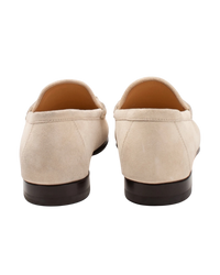 Brunello Cucinelli Suede Horsebit Loafer in Beige