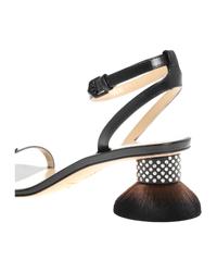 Loewe Petal Brush Heel Sandals