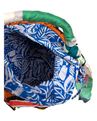 Missoni Fringed Crochet-Knit and Straw Bucket Bag