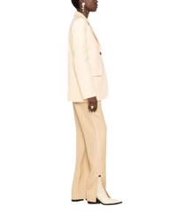Jil Sander Techno-Gabardine Tailored Jacket – Champagne