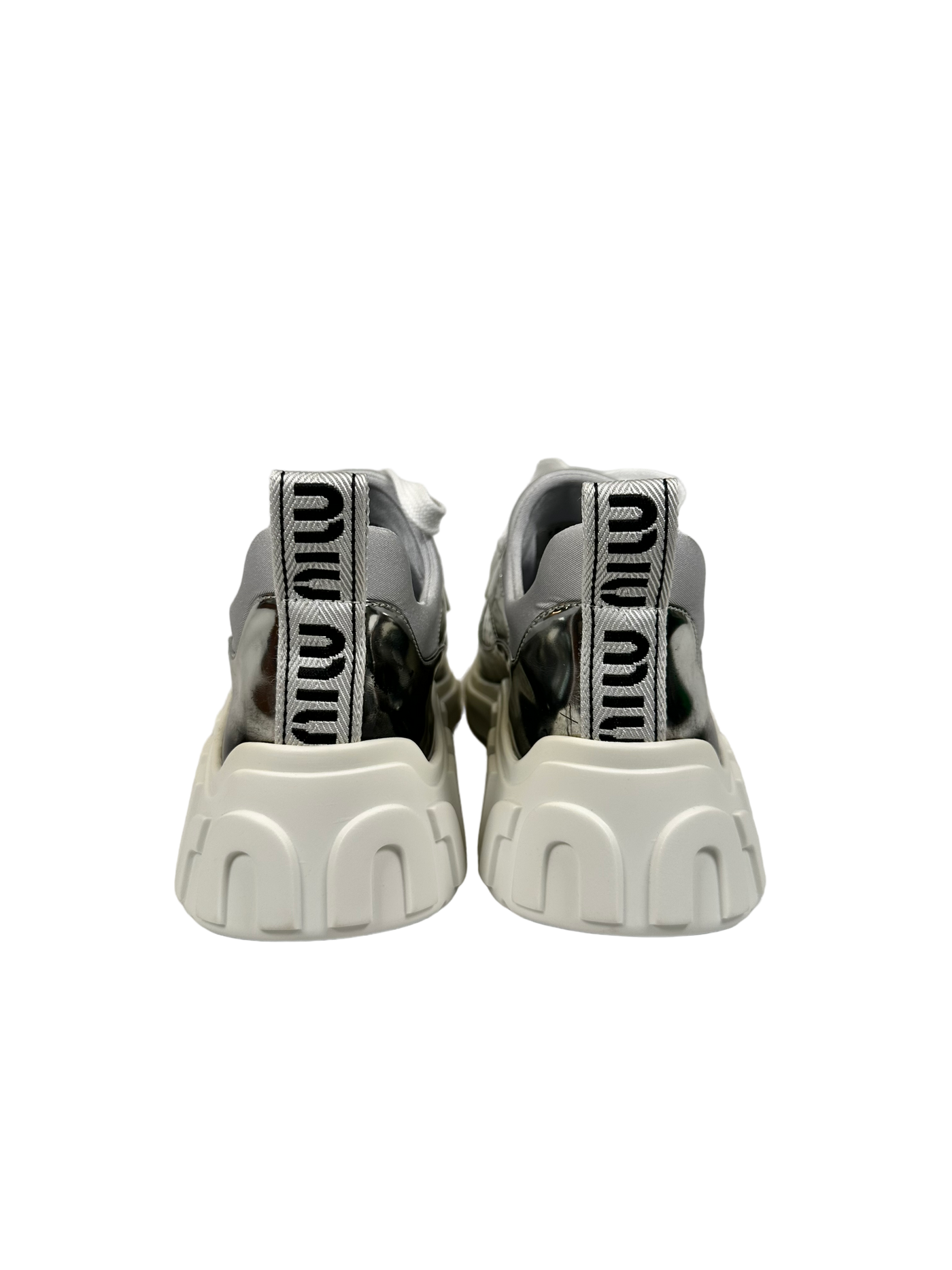 MIU MIU TECHNICAL METAL RUNNING SNEAKERS