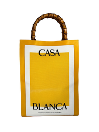 Casablanca Casa Tote Bag in Yellow Canvas