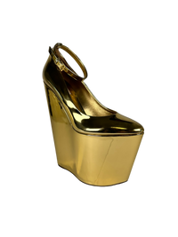 Valentino Metallic Platform Heels