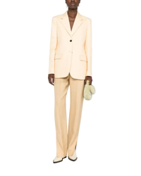 Jil Sander Techno-Gabardine Tailored Jacket – Champagne