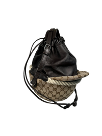 Gucci Brown Equestrian GG Top Handle Bag