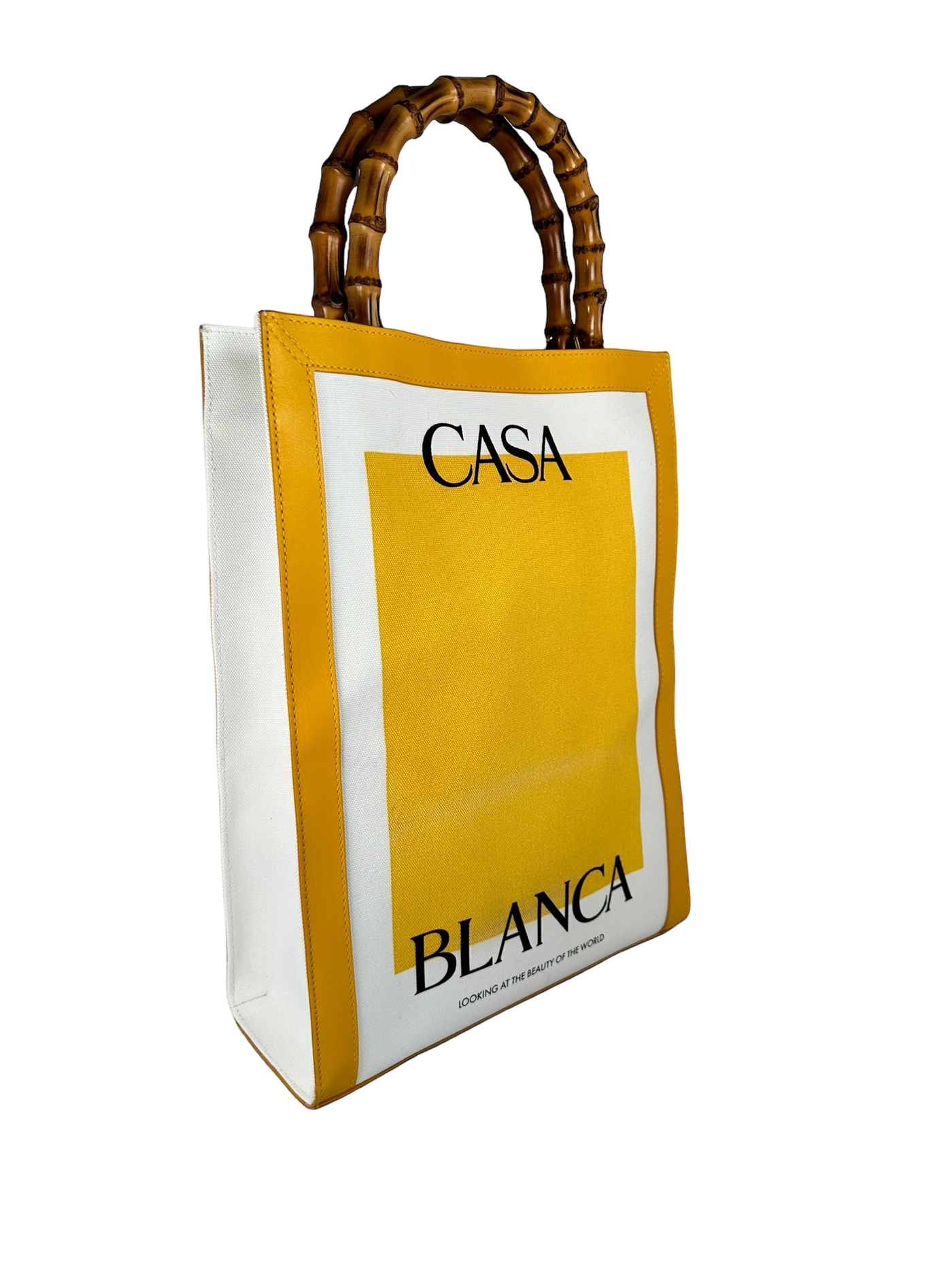 Casablanca Casa Tote Bag in Yellow Canvas
