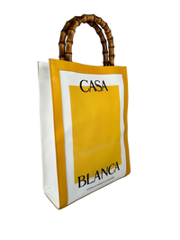 Casablanca Casa Tote Bag in Yellow Canvas