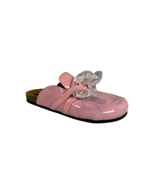 JW Anderson Chain Detail Patent Mule in Pink