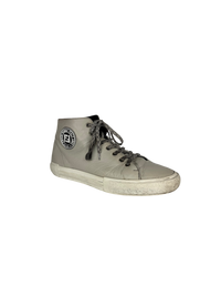 Fendi Calfskin Hi Tops in Grey