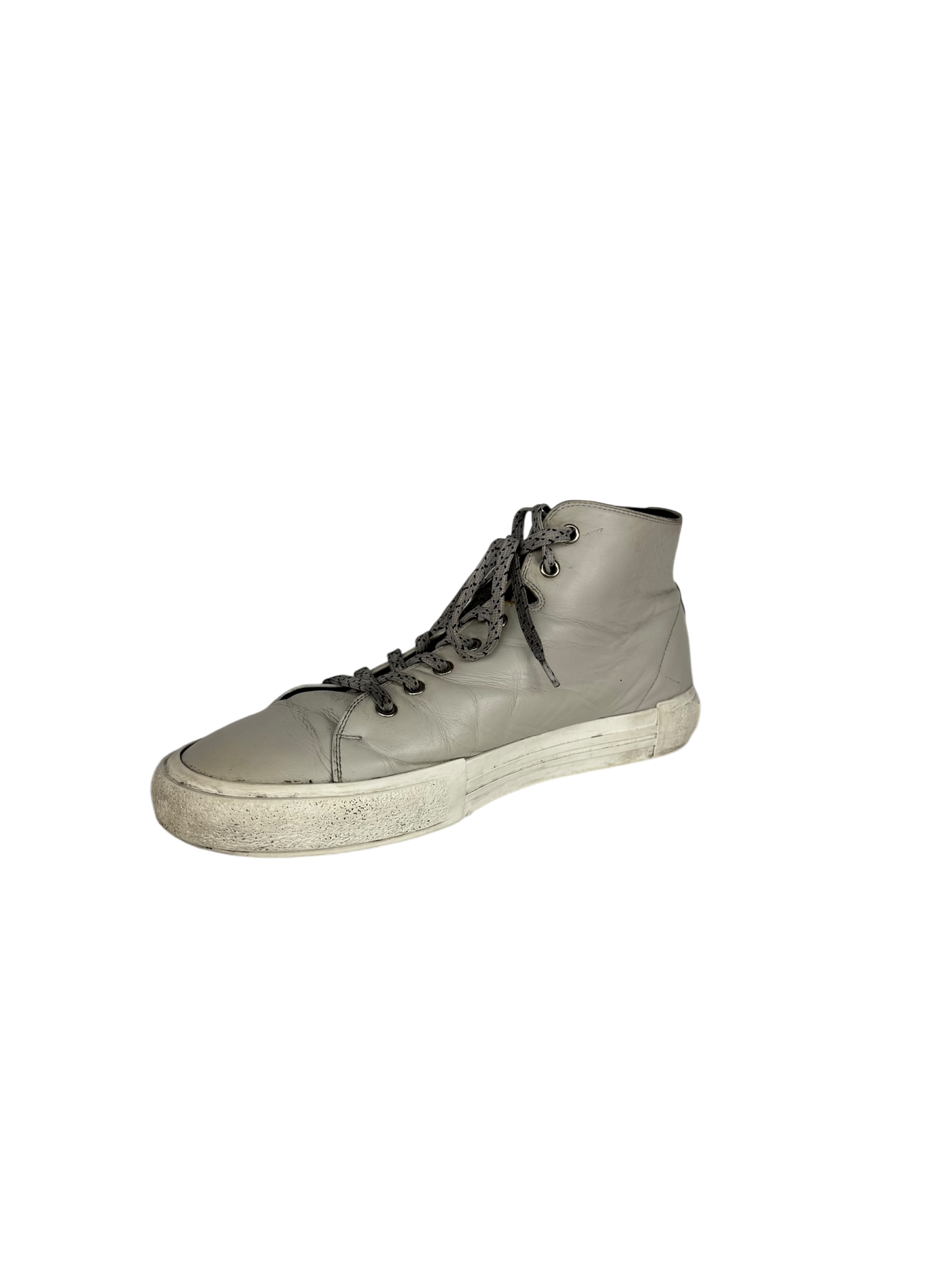 Fendi Calfskin Hi Tops in Grey