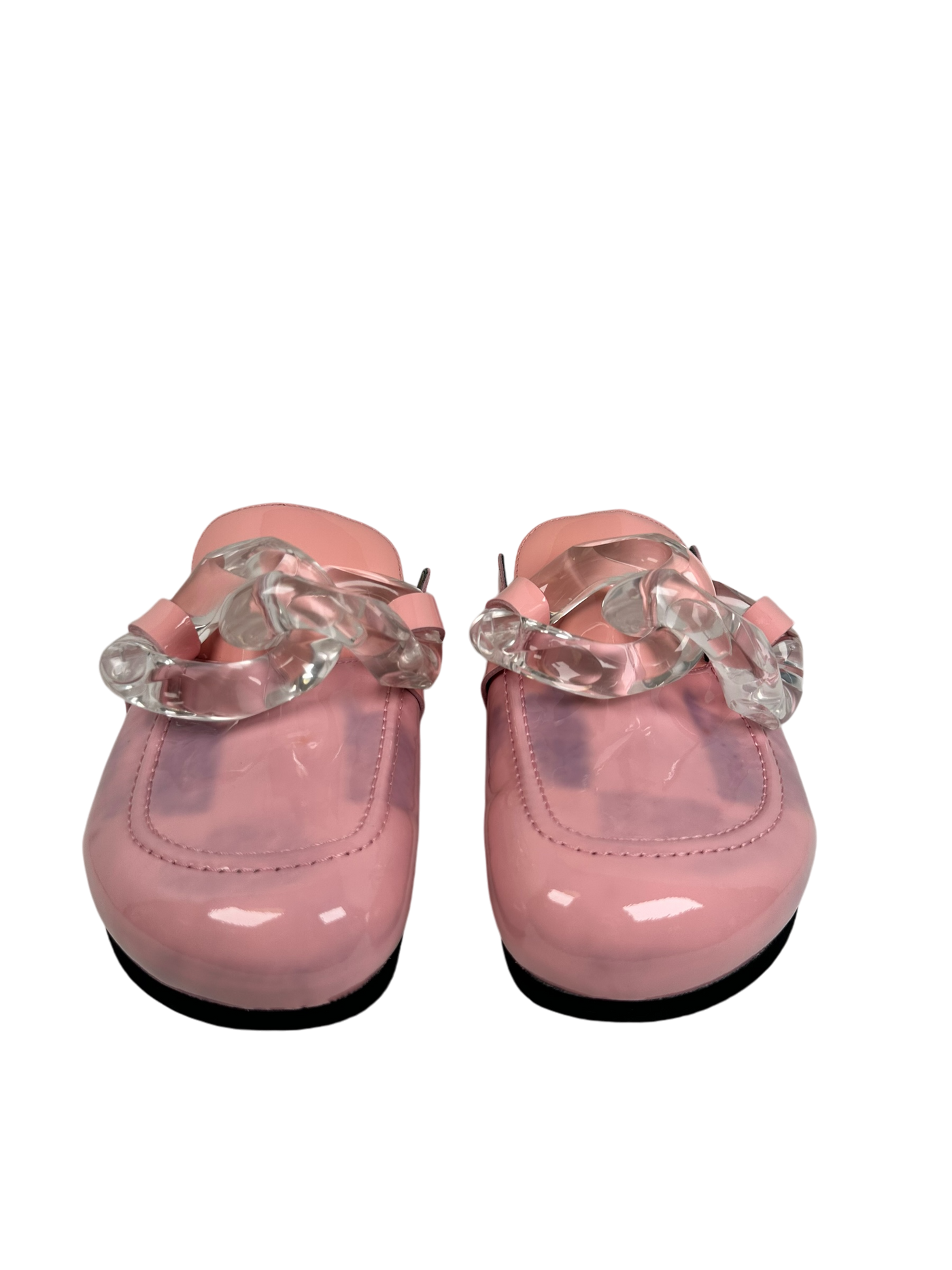 JW Anderson Chain Detail Patent Mule in Pink