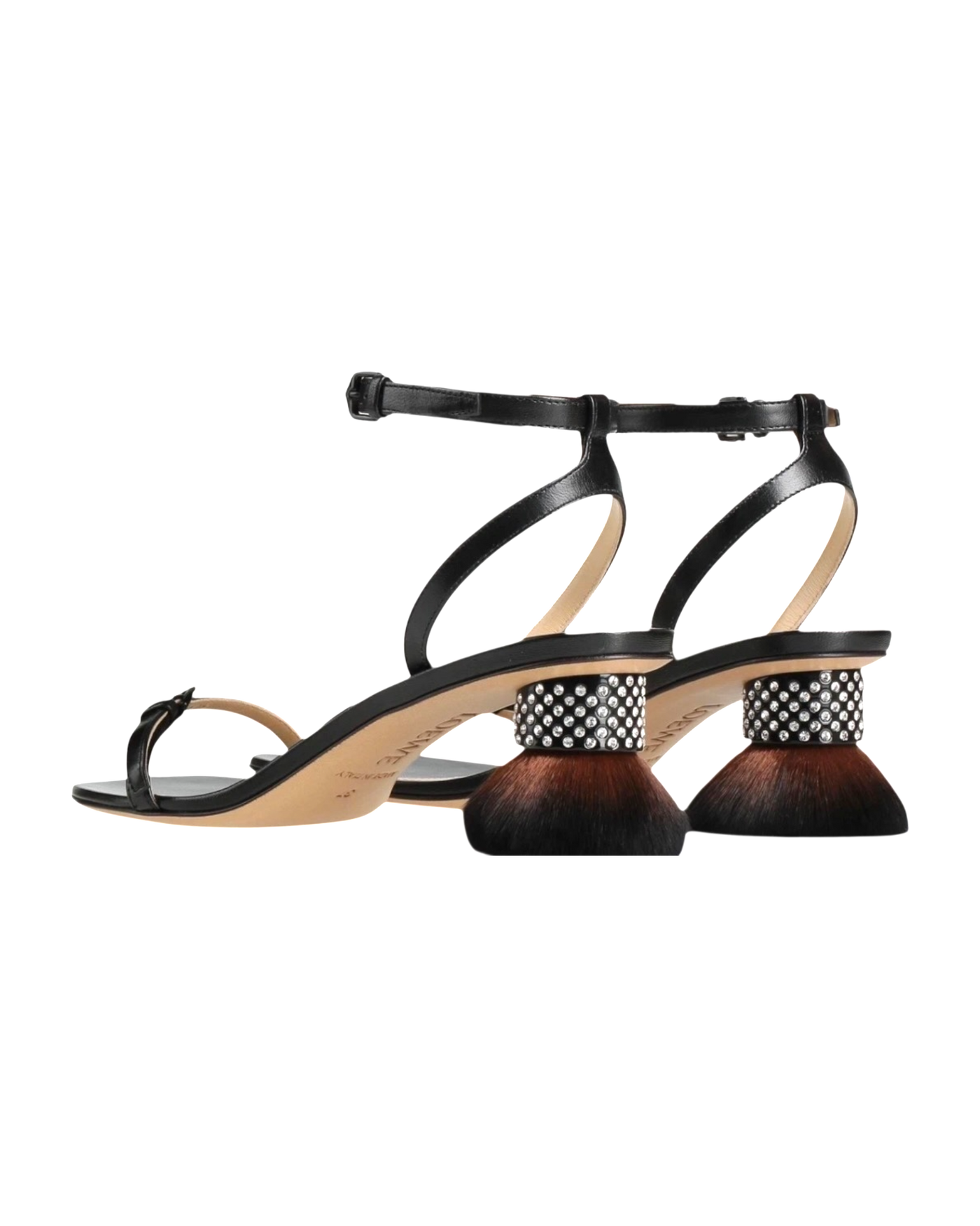 Loewe Petal Brush Heel Sandals