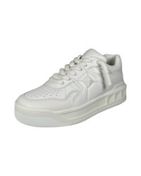 Valentino One Stud Sneakers in White