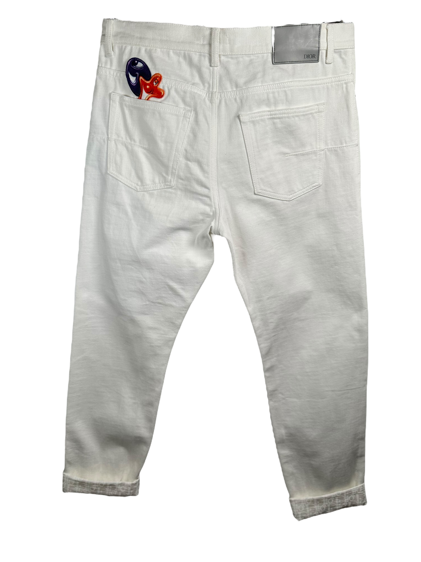 DIOR X KENNY SCHARF PATCHES JEANS