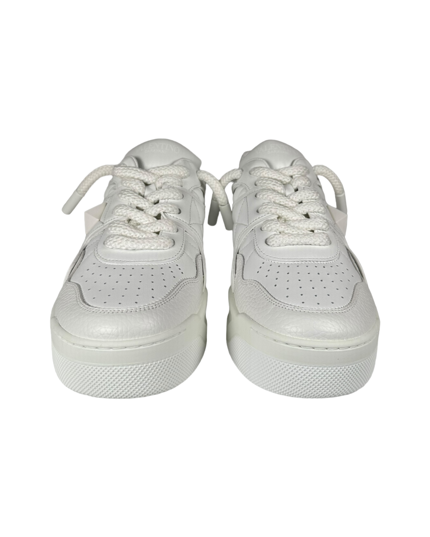 Valentino One Stud Sneakers in White