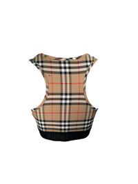 Burberry Logo Detail Check Bra Top