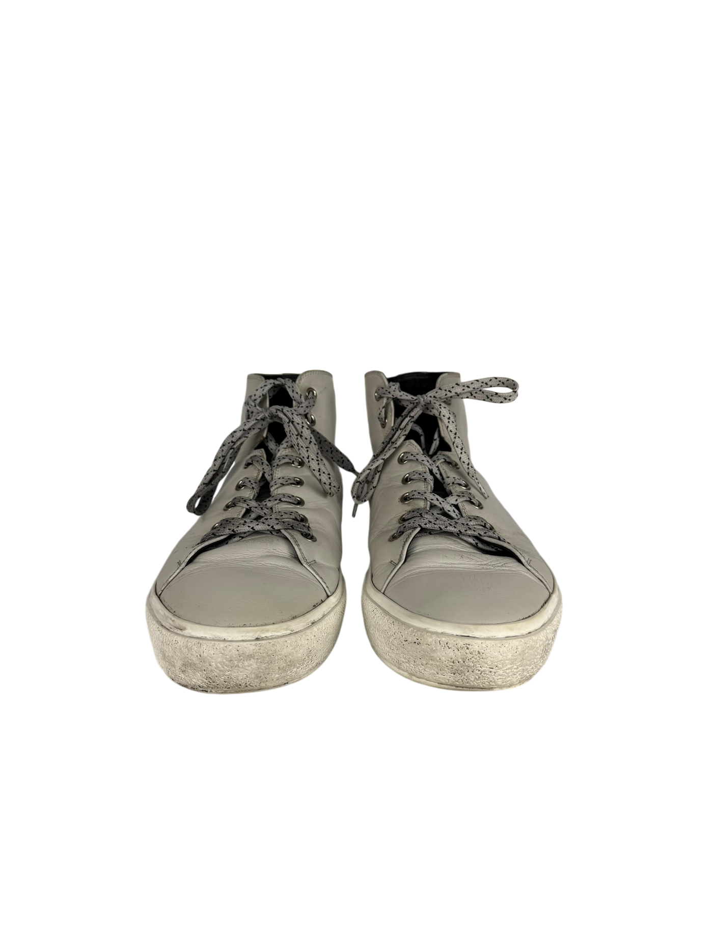 Fendi Calfskin Hi Tops in Grey