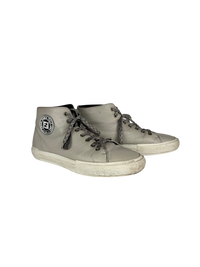 Fendi Calfskin Hi Tops in Grey