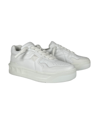 Valentino One Stud Sneakers in White