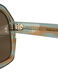 CELINE GEOMETRIC SUNGLASSES IN ORANGE