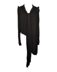 Loewe Asymmetric Bow-Tie Crepe Blouse