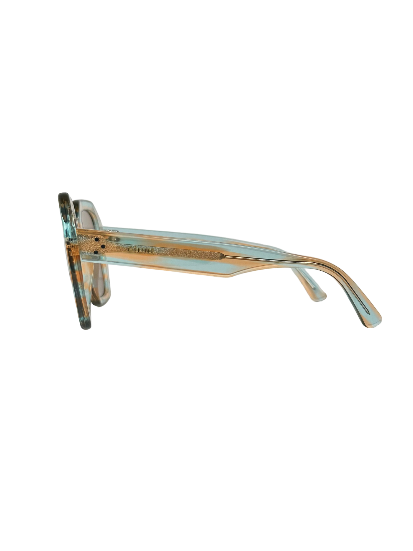 CELINE GEOMETRIC SUNGLASSES IN ORANGE