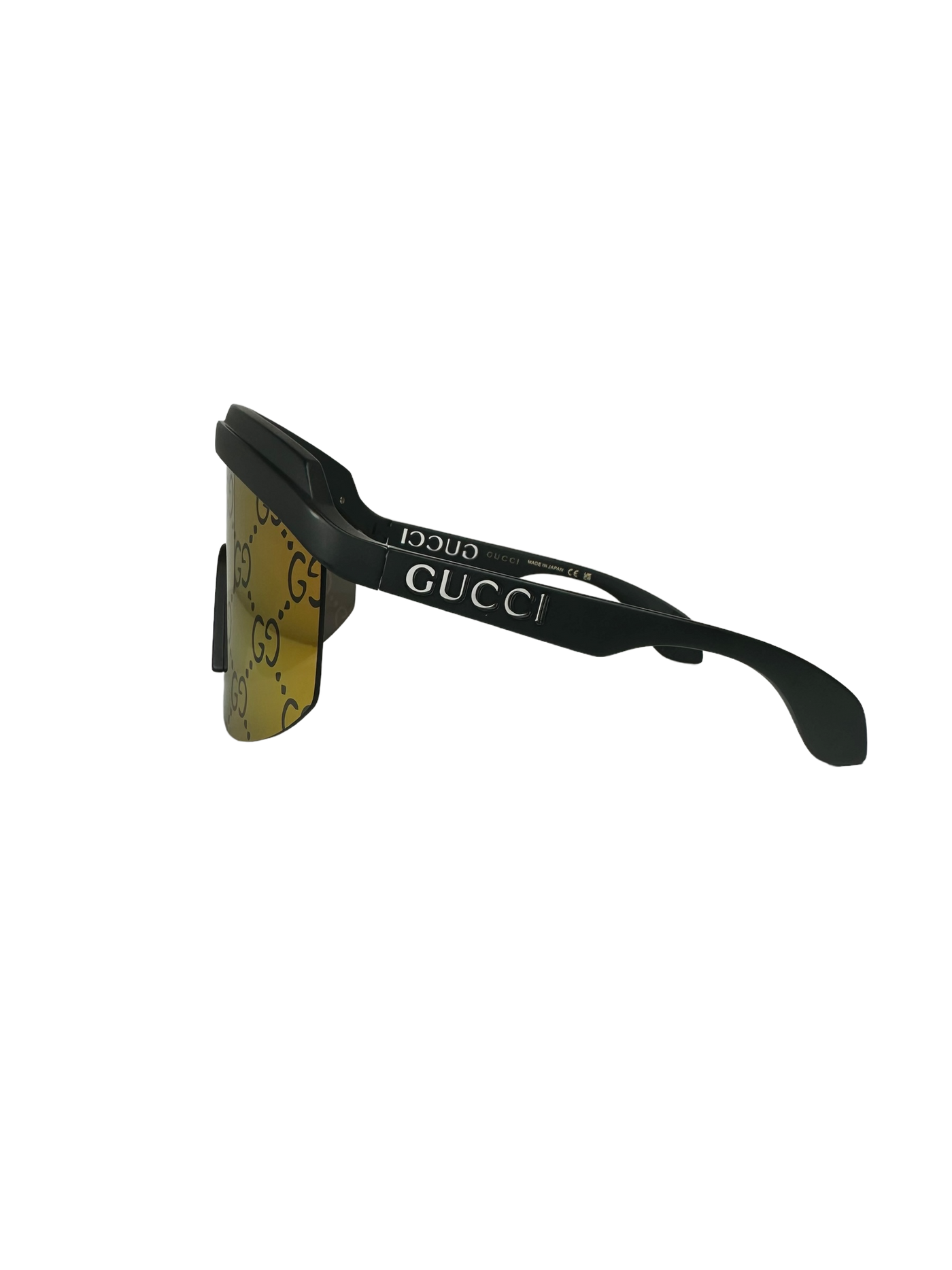 Gucci Oversized Wrap Shield Sunglasses