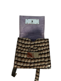 Maison Margiela Croc-Effect Mirrored Mini Bag