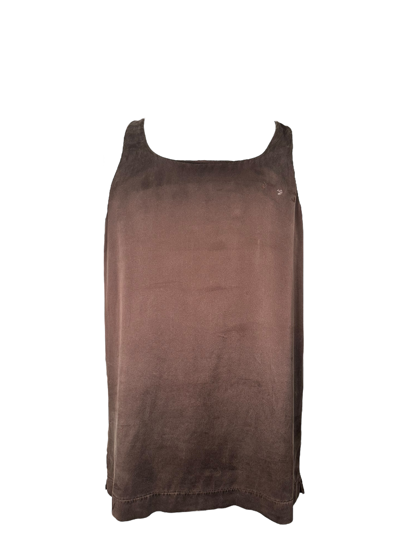 OFF-WHITE SATIN VEST TOP