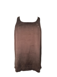 OFF-WHITE SATIN VEST TOP