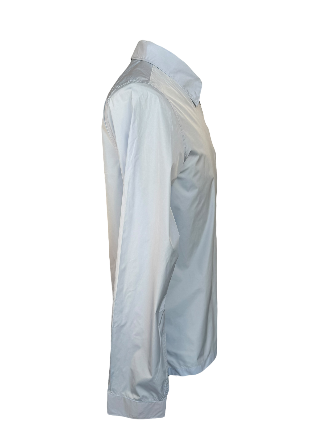 Prada Classic Collar Zip Up Shirt
