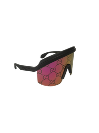 Gucci Oversized Wrap Shield Sunglasses