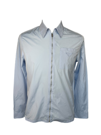 Prada Classic Collar Zip Up Shirt