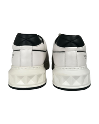 Valentino One Stud Sneakers in Black and White