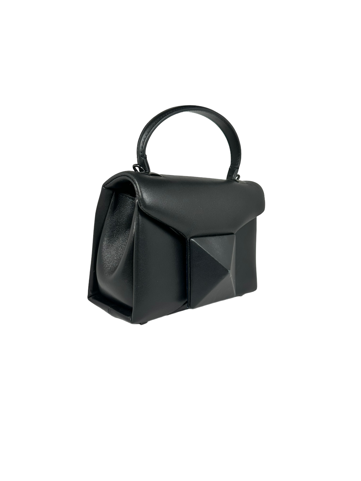 Valentino One Stud Mini Top Handle Bag in Black