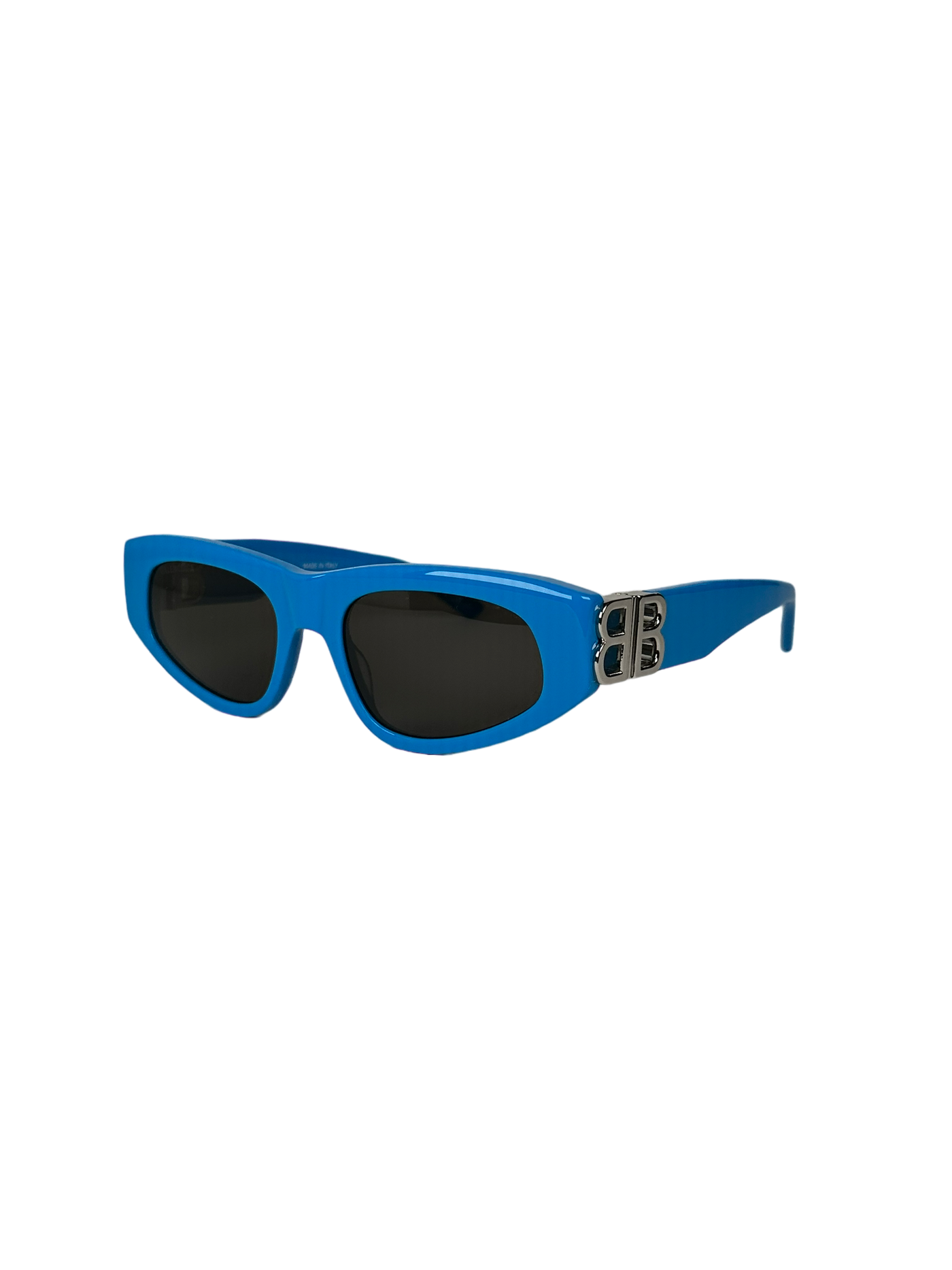 Balenciaga Dynasty BB0095S 011 Blue Silver Grey Lens