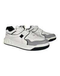 Valentino One Stud Sneakers in Black and White