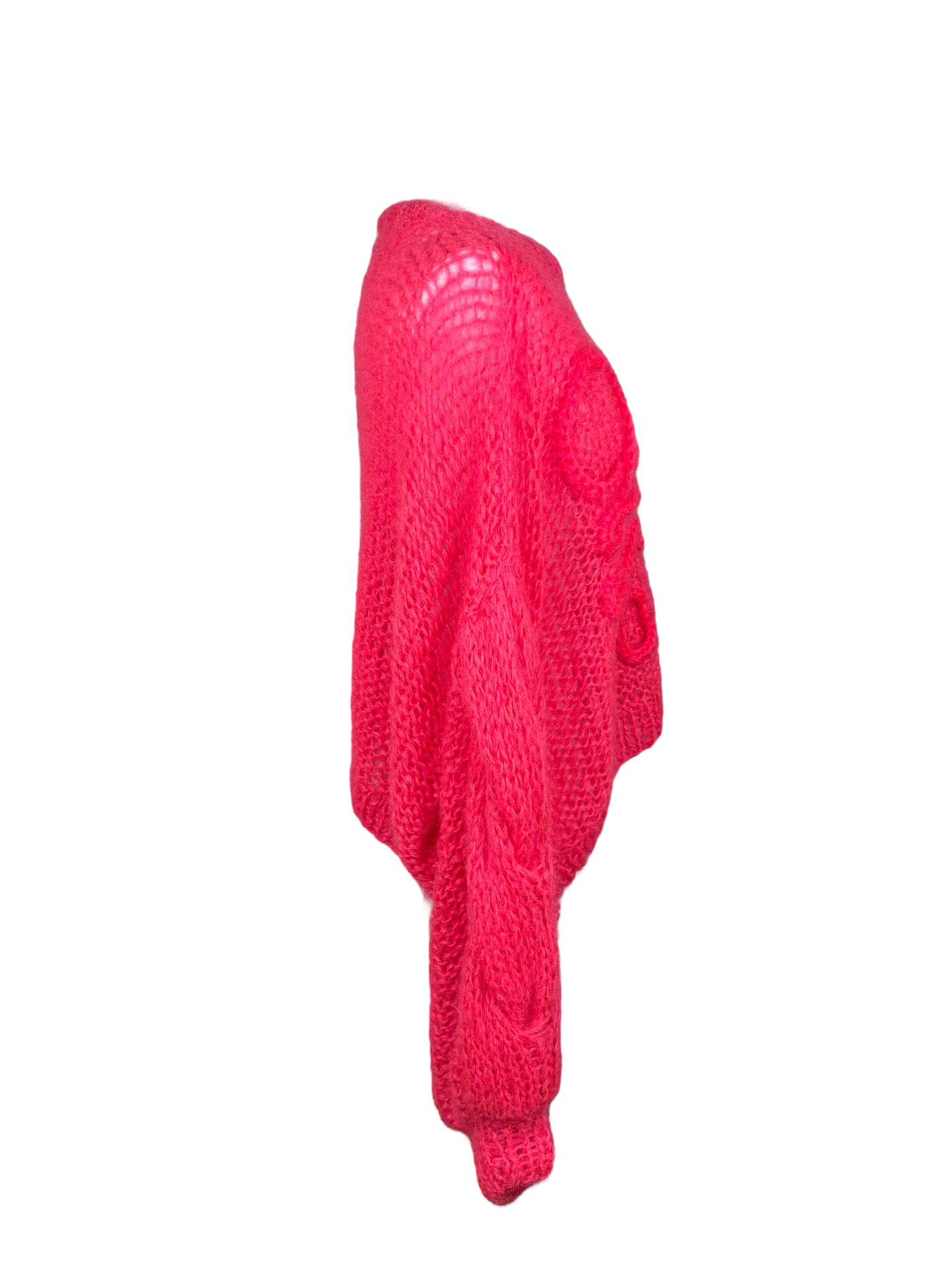Loewe Anagram Mohair Sweater Fluo Pink Sweater