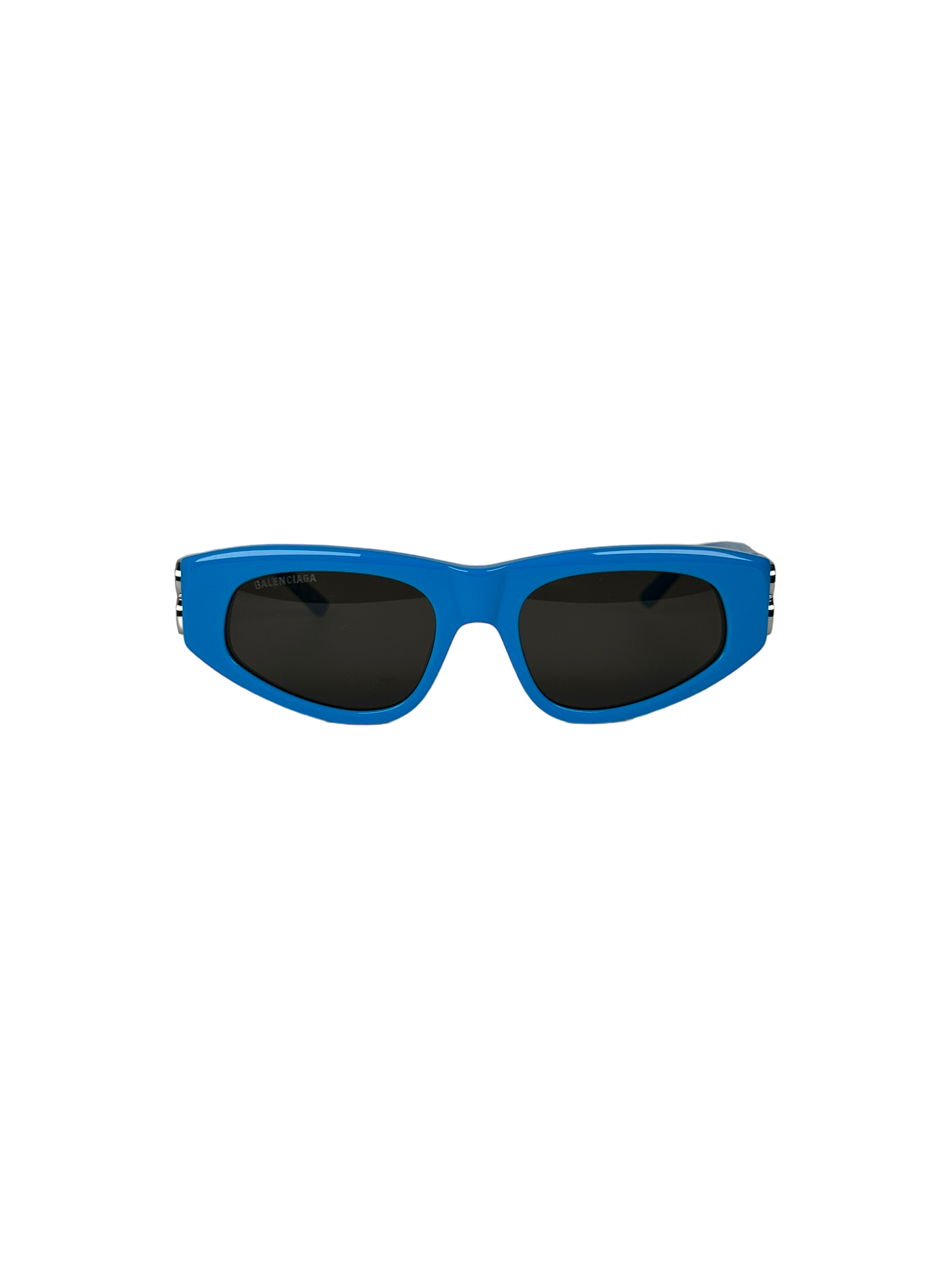 Balenciaga Dynasty BB0095S 011 Blue Silver Grey Lens