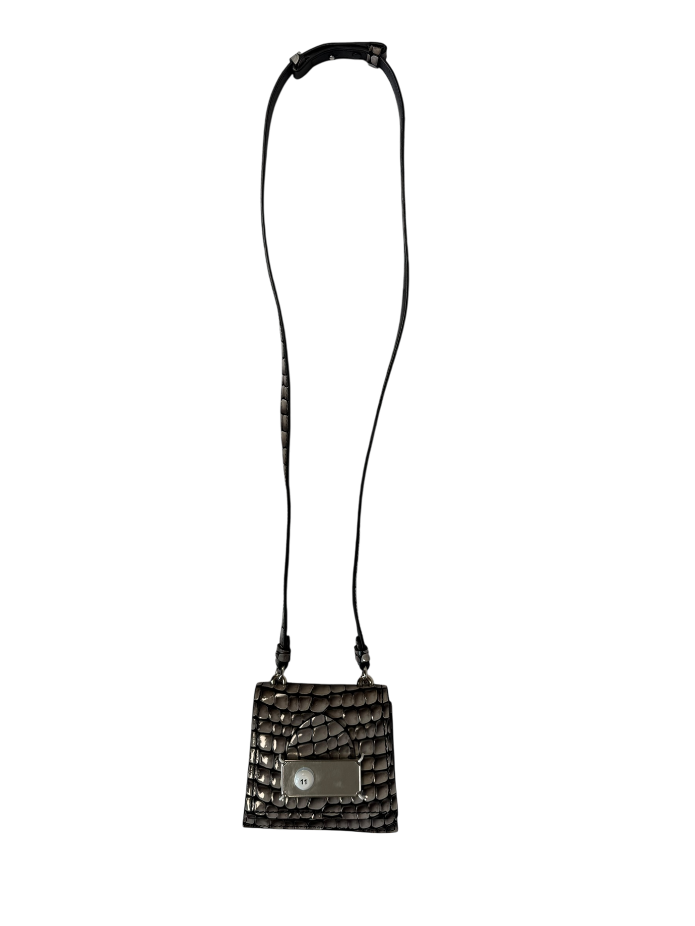 Maison Margiela Croc-Effect Mirrored Mini Bag