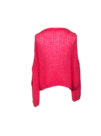 Loewe Anagram Mohair Sweater Fluo Pink Sweater