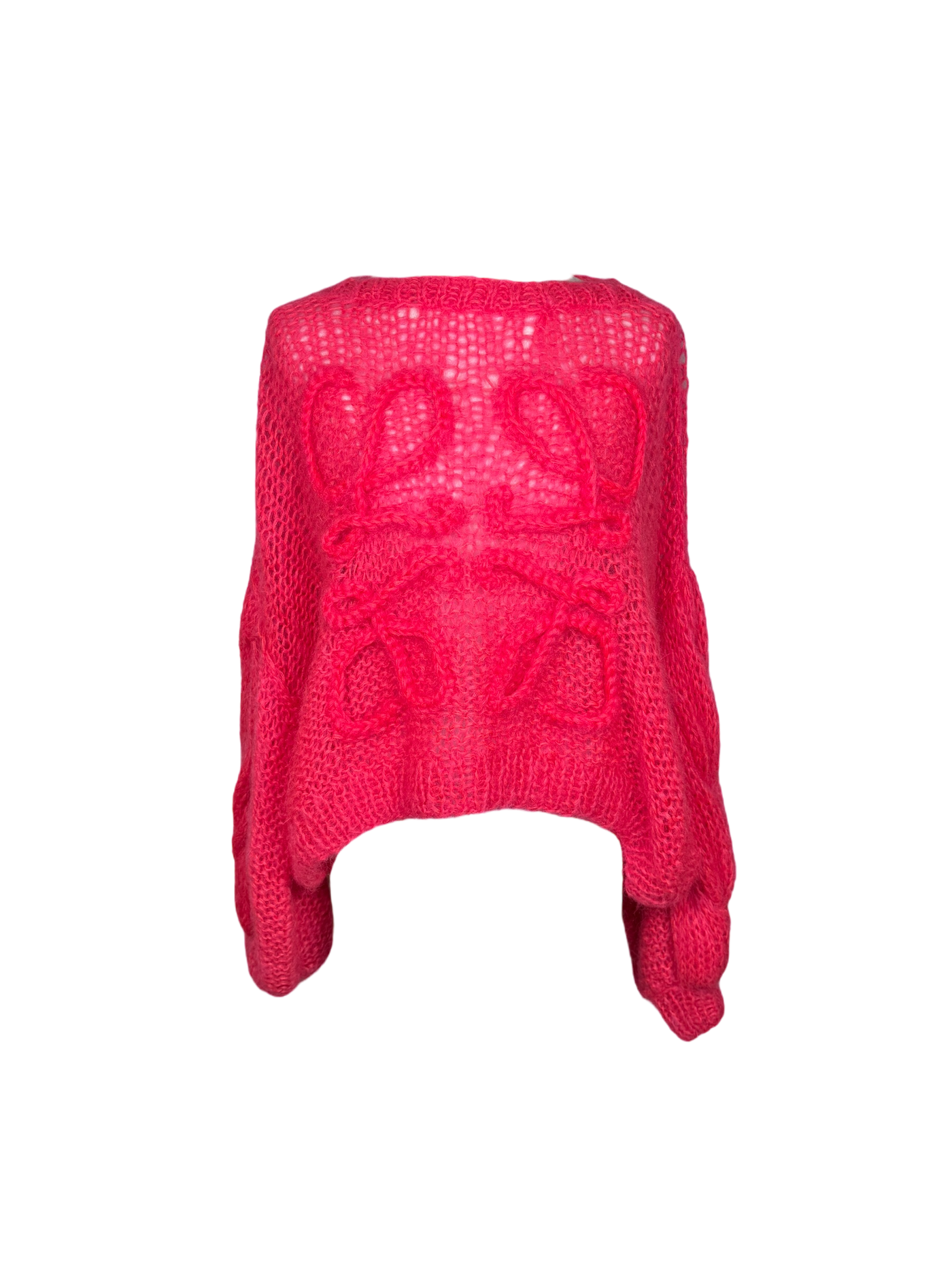 Loewe Anagram Mohair Sweater Fluo Pink Sweater