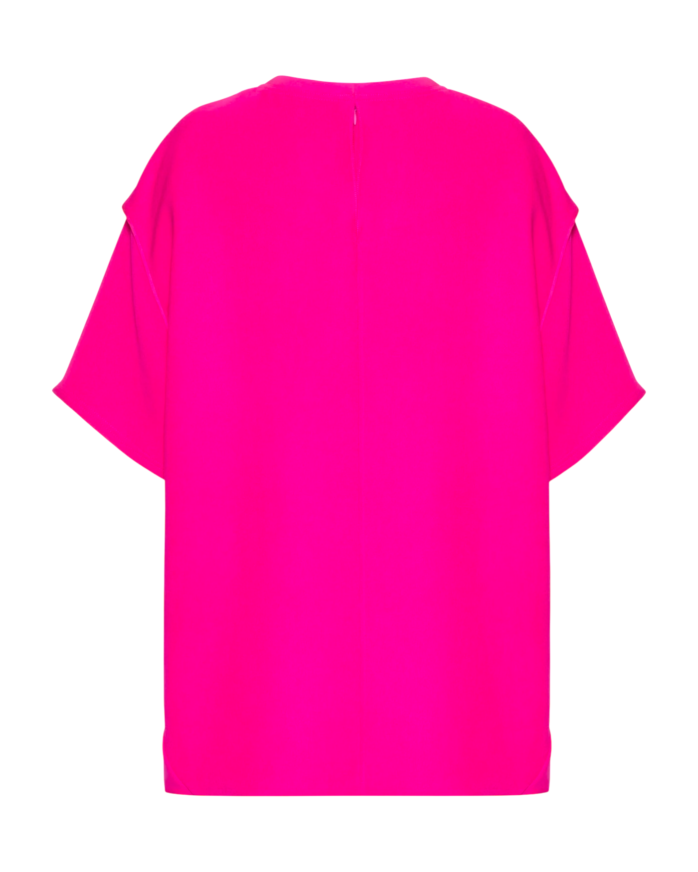 Valentino Garavani Drape-Detail Asymmetric T-Shirt – Pink