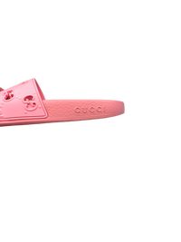 Gucci GG Logo Slides in Pink