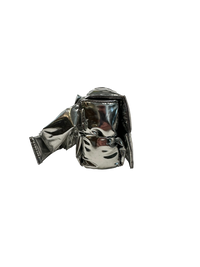 BOTTEGA VENETA PADDED CASSETTE SILVER BAG