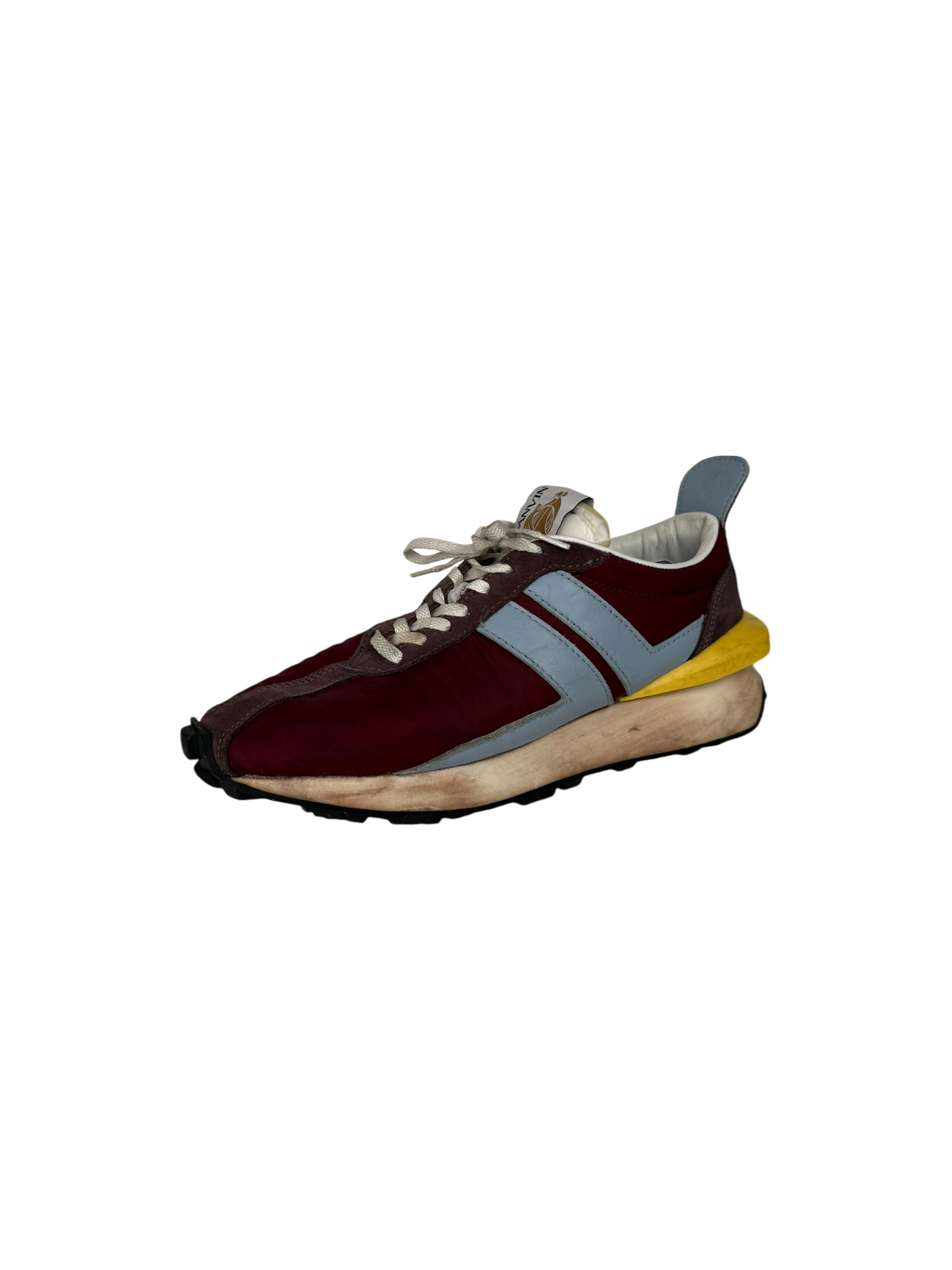 Lanvin Bumpr Sneakers in Maroon