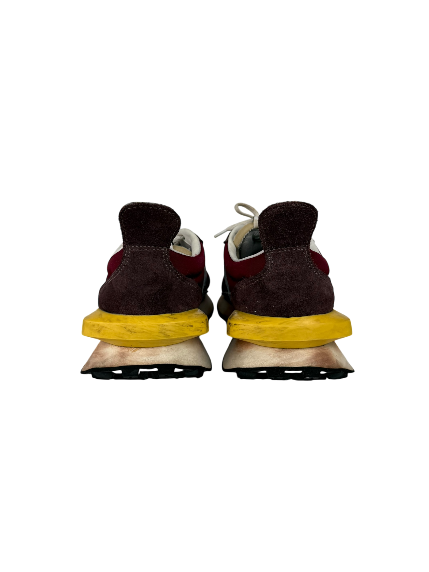 Lanvin Bumpr Sneakers in Maroon